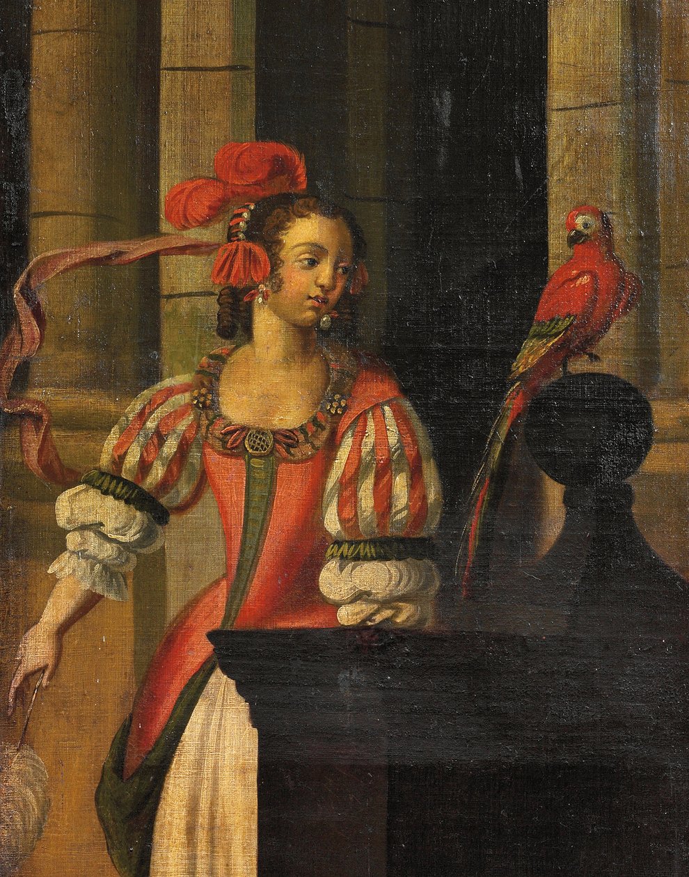Firedobbelt dobbeltsidet skærm, ca.1700 af Anglo Flemish School