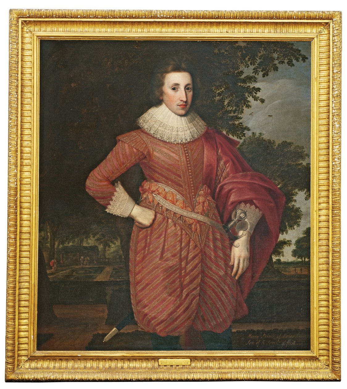 Portræt af en gentleman, traditionelt identificeret som Henry, Prince of Wales, c.1620 af Anglo Flemish School