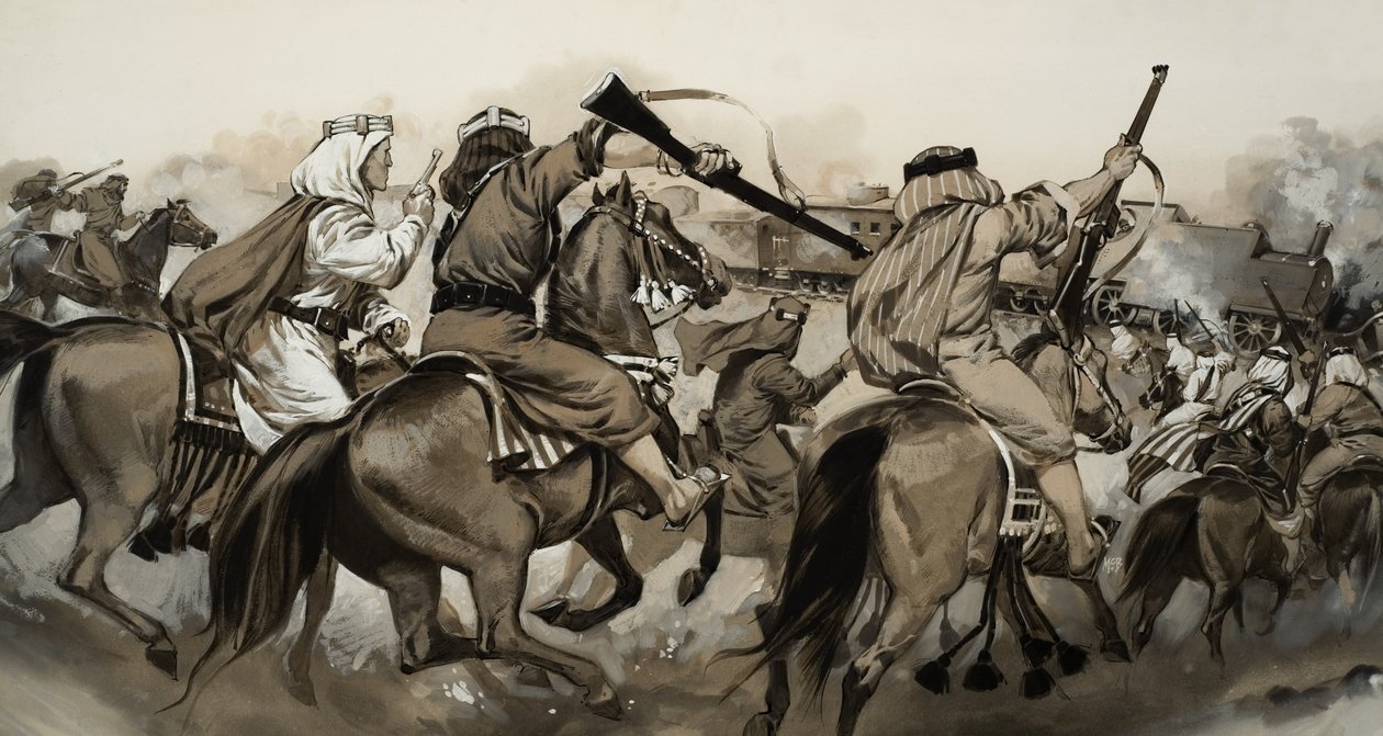 Arabers Versus Turks (gouache på papir) af Angus McBride