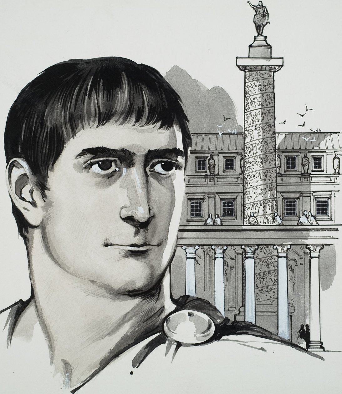 Kejser Trajan (gouache på papir) af Angus McBride