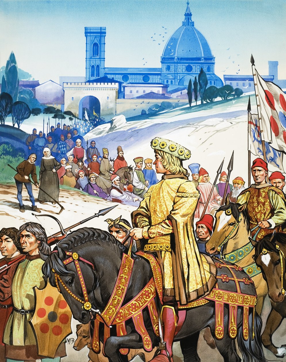 Store begivenheder i historien: Den italienske renæssance - Firenze og Medici-slægten af Angus McBride