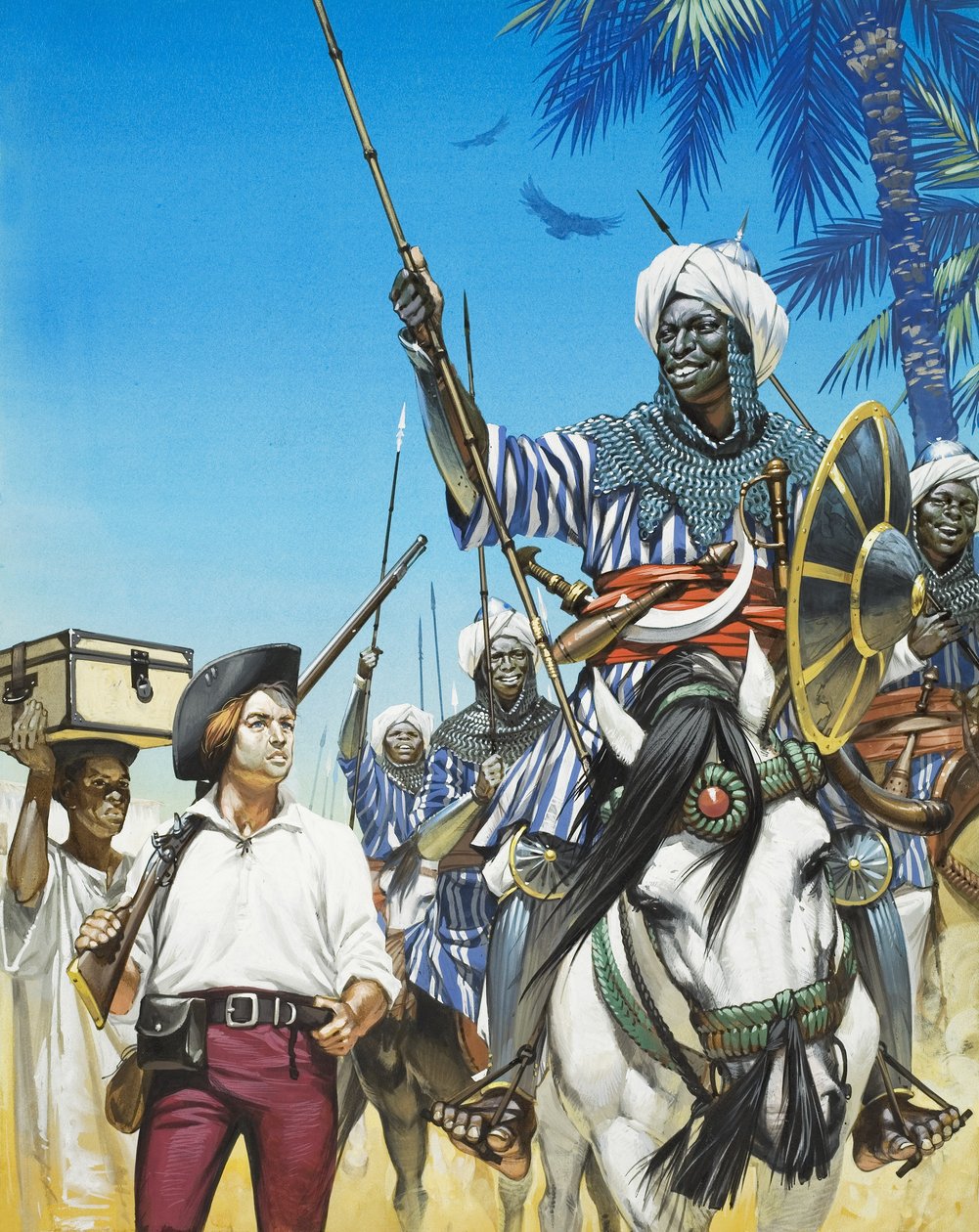 James Bruce (1730-94) African Explorer (gouache på papir) af Angus McBride