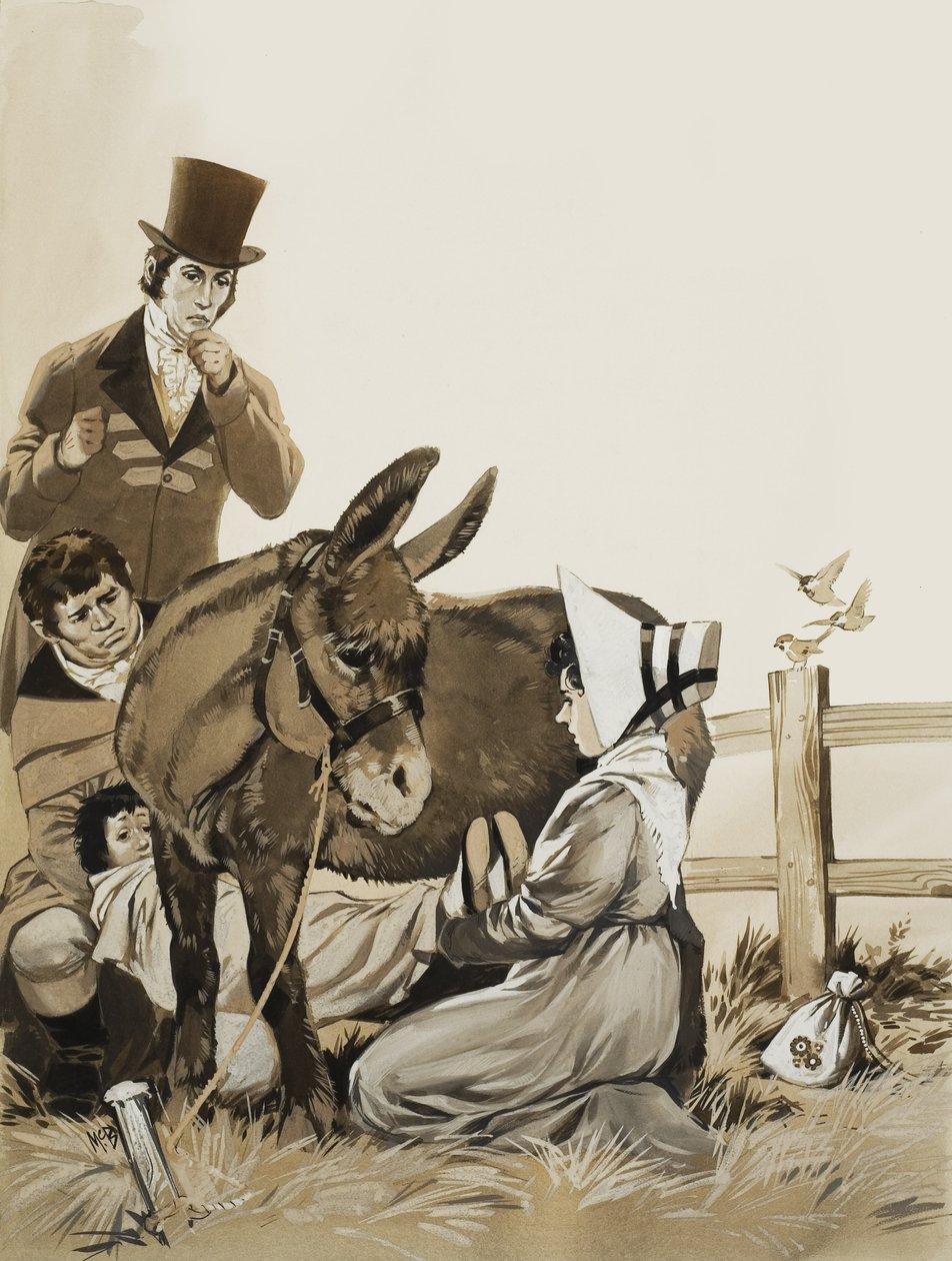 John Constable (1776-1837) og A Remedy for Whooping Cough (gouache på papir) af Angus McBride