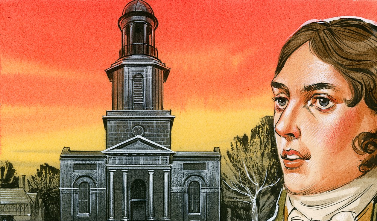 Samuel Taylor Coleridge foran St Chad
