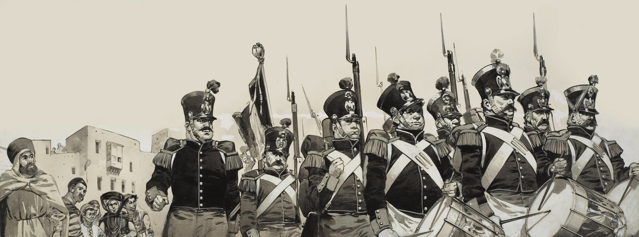 Den franske fremmedlegion (gouache på papir) af Angus McBride