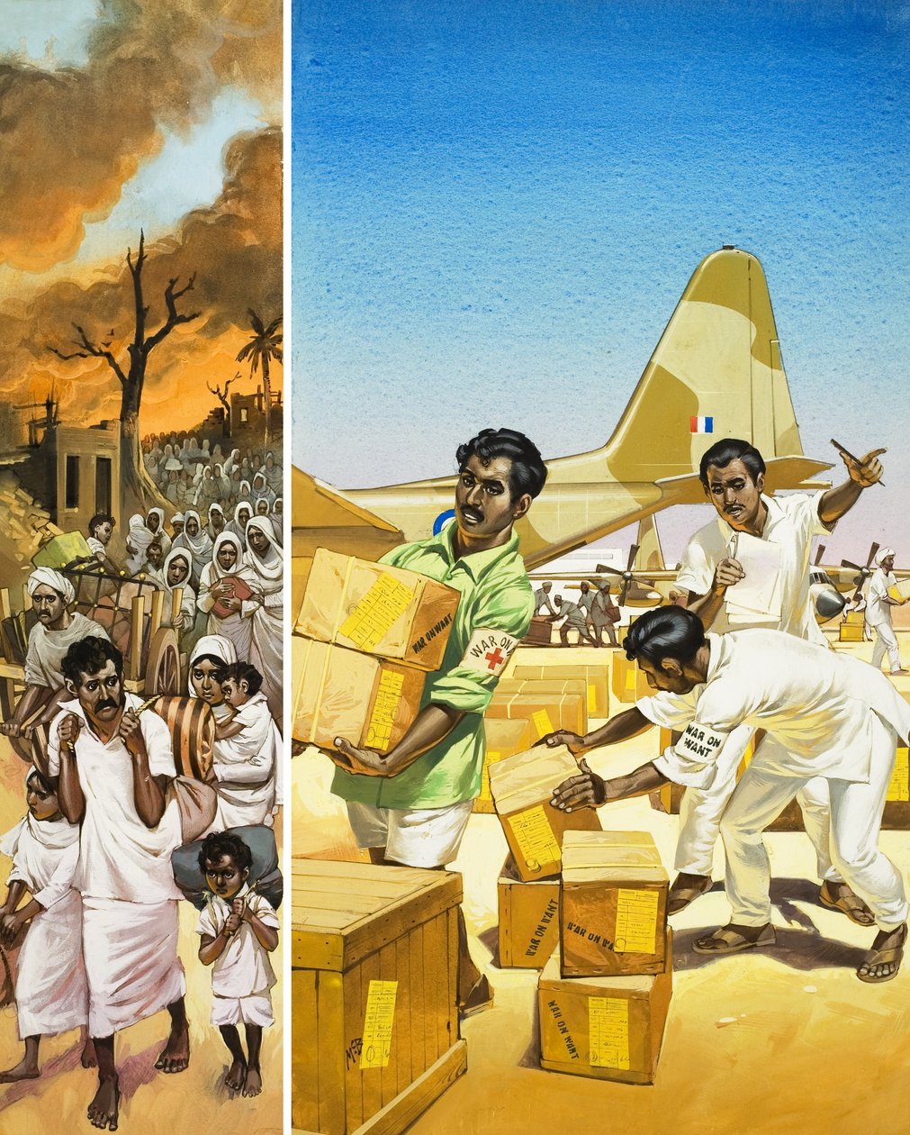 When Disaster Strikes (gouache på papir) af Angus McBride
