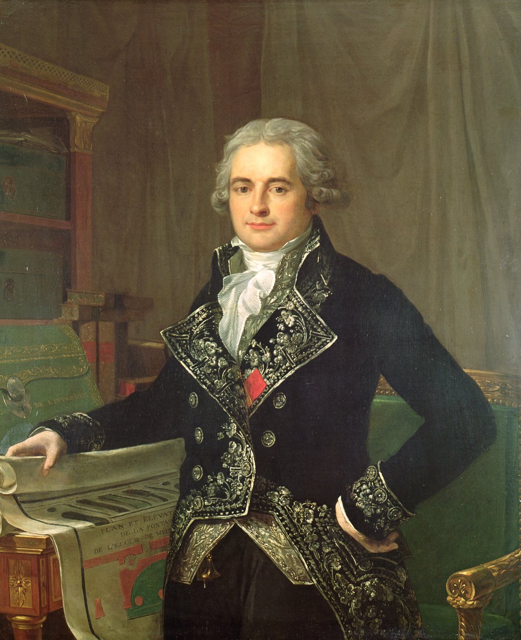 Portræt af Jean Antoine Chaptal (1756-1832) greve af Chanteloupe af Anicet Charles Lemonnier
