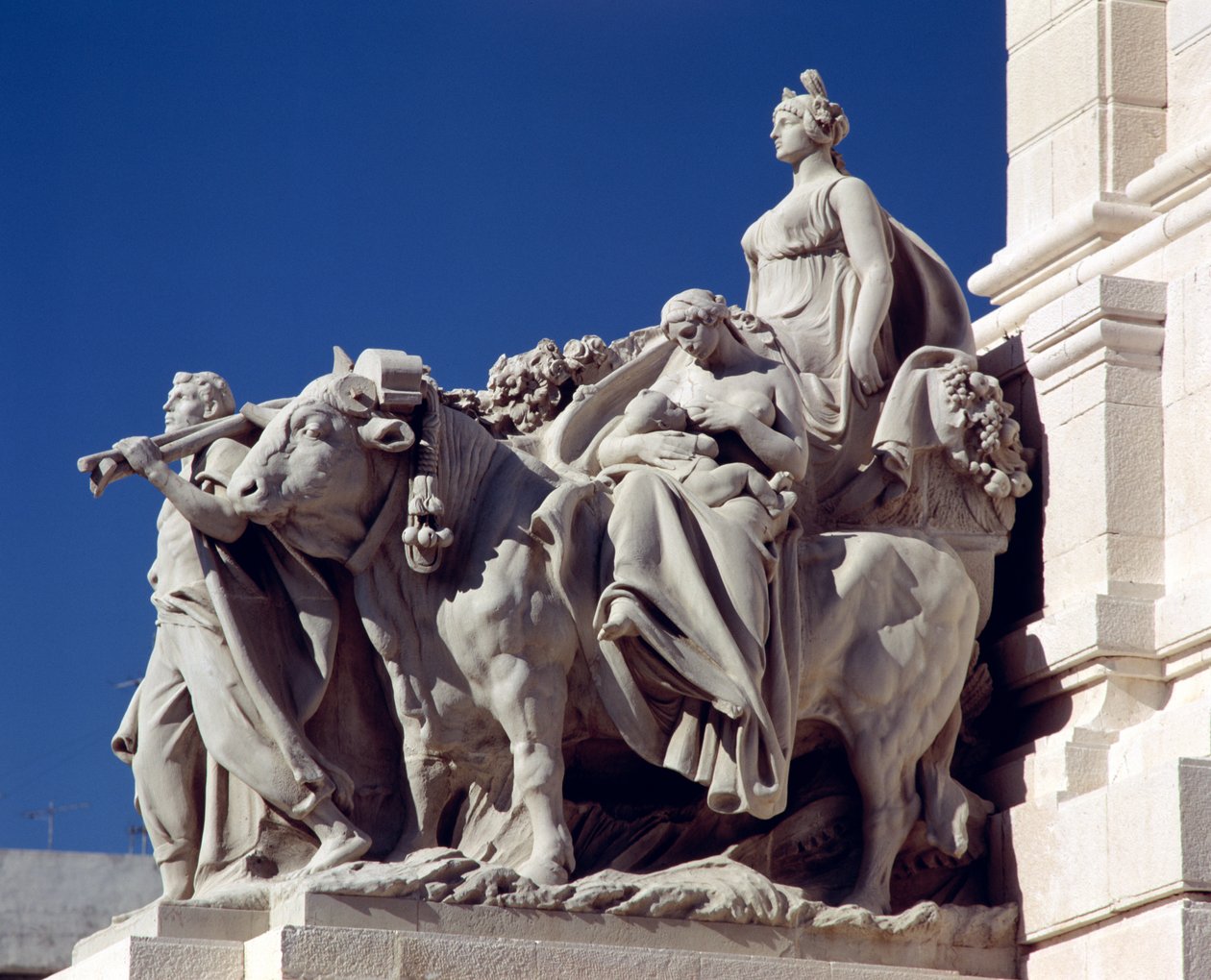 Landbrug, fra monumentet til Cortes i Cadiz af Aniceto Marinas y Garcia