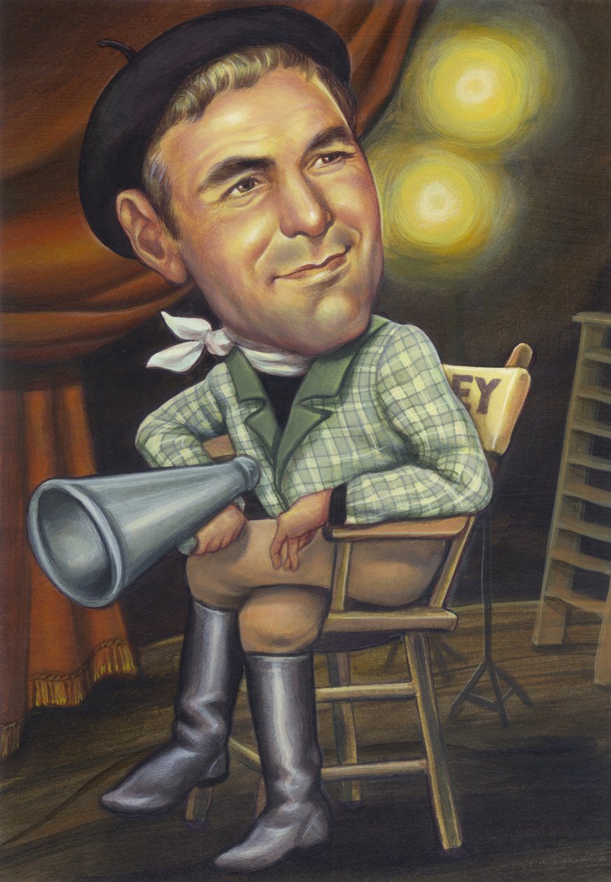 George Clooney, 2002 (akryl på illustrationsplade) af Anita Kunz