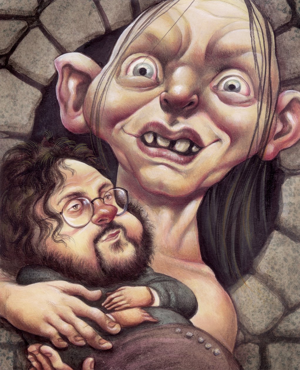 Gollum, 2002 (akryl på illustrationsplade) af Anita Kunz