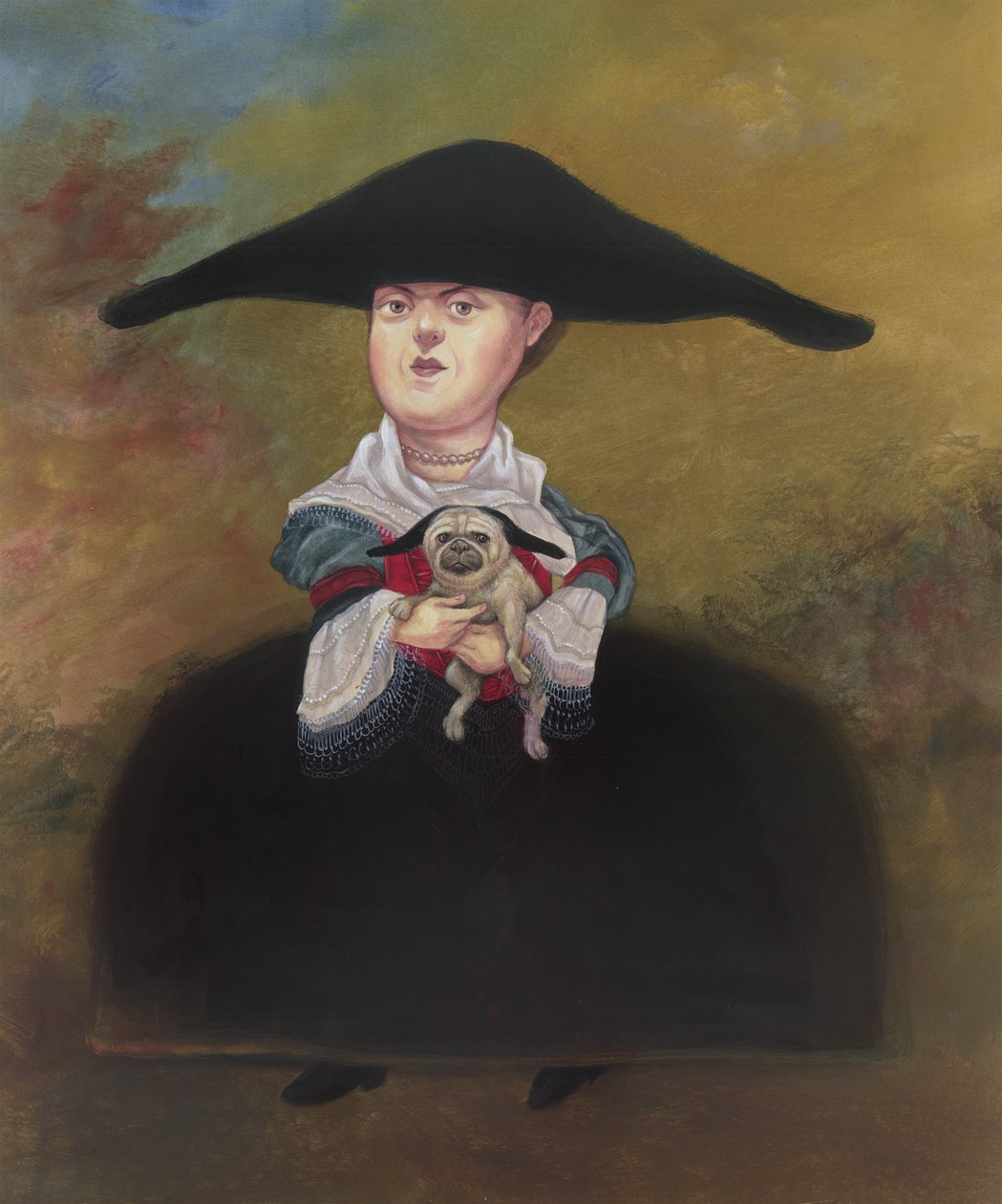 La Belle Bourgeoisie, 2019 (akrylmaling på illustrationsplade) af Anita Kunz