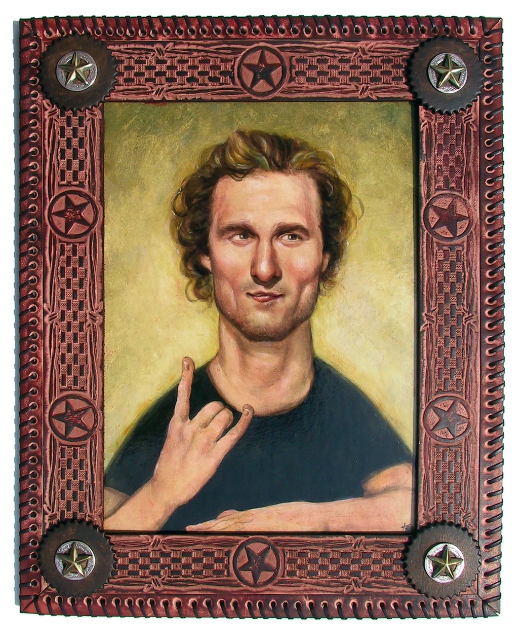 Matthew McConaughey, 2010 (akryl på illustrationstavle) af Anita Kunz