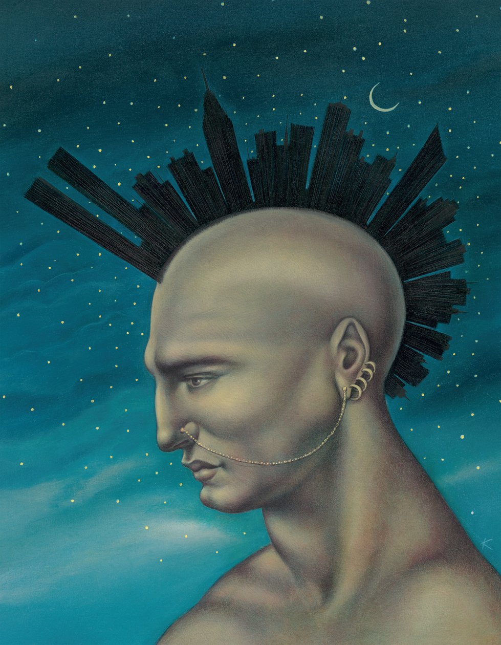 Mohawk Manhattan af Anita Kunz