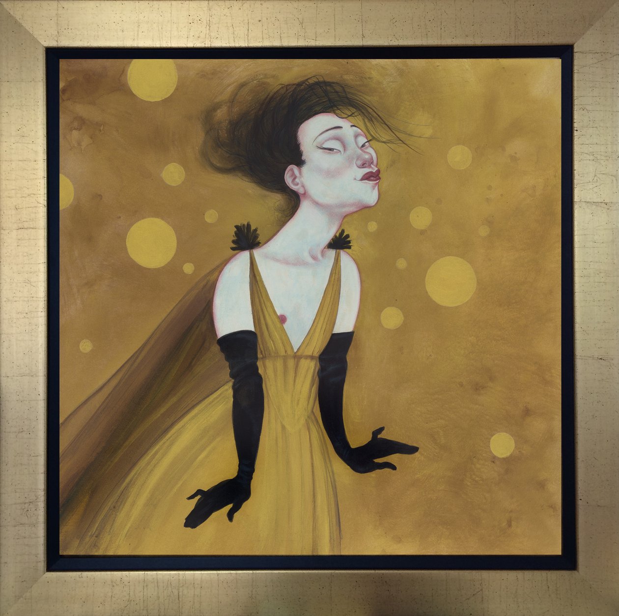 Moulin Rouge Madame, 2019 (akrylmaling på illustrationsplade) af Anita Kunz