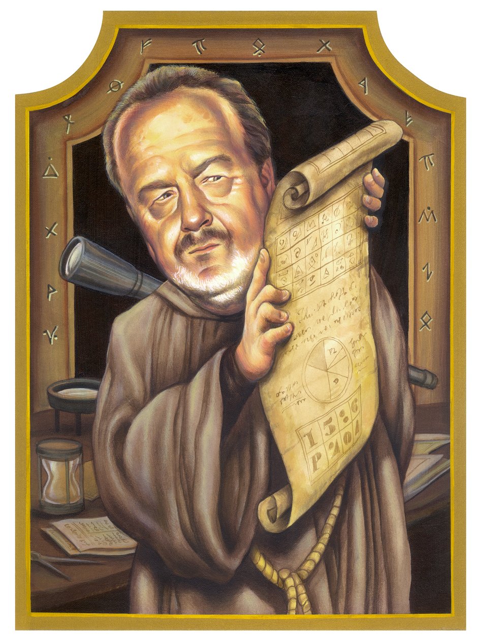 Ridley Scott, 2002 (akryl på illustrationsplade) af Anita Kunz