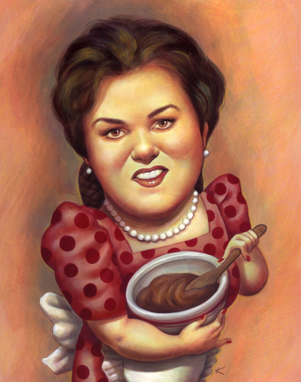 Rosie, 2001 (akryl på illustrationsplade) af Anita Kunz