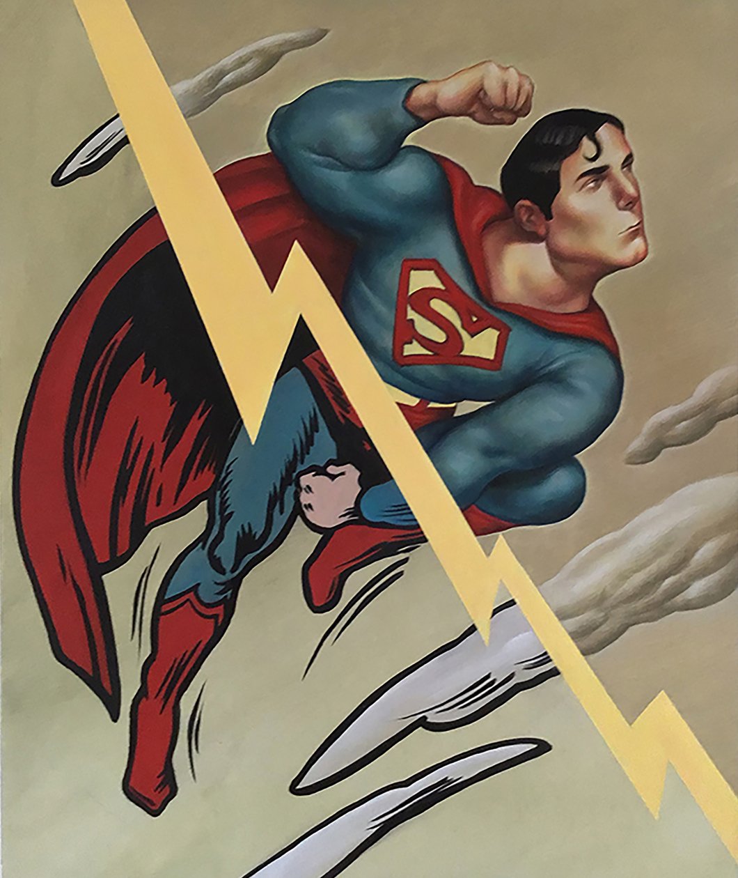 Superman, 2000 (akryl på illustrationsplade) af Anita Kunz