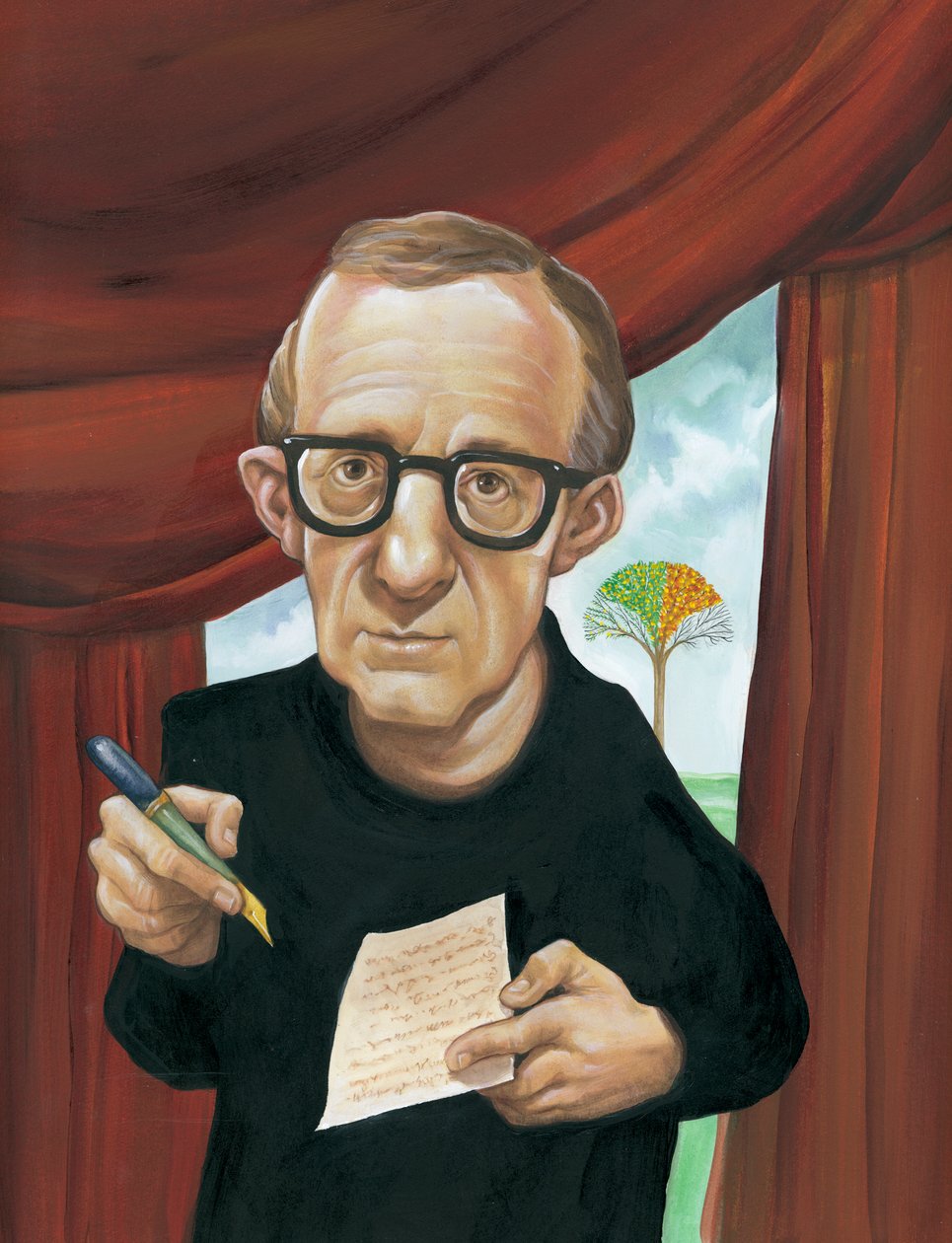 Woody Allen af Anita Kunz