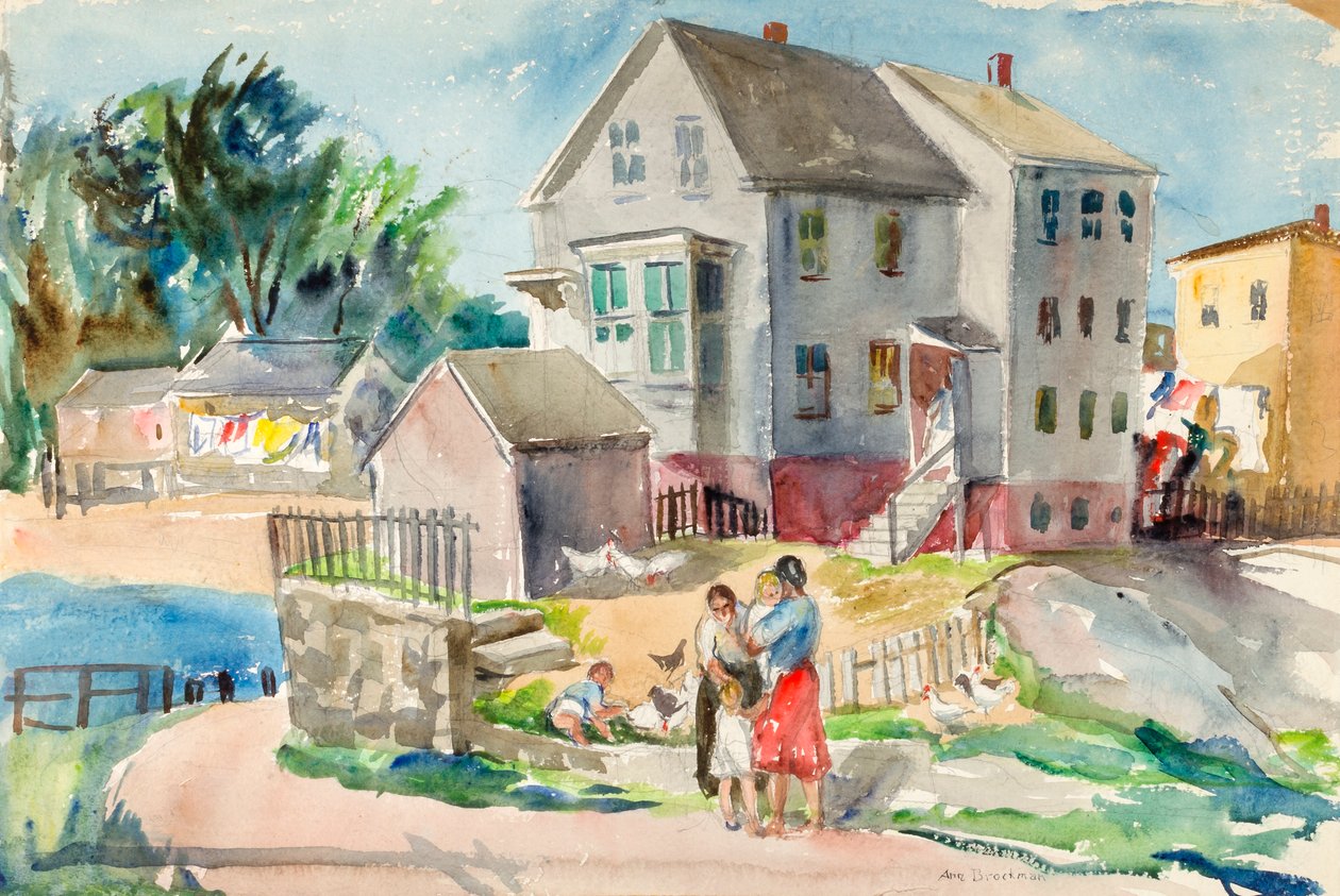 Landskab, ca. 1943. af Ann Brockman