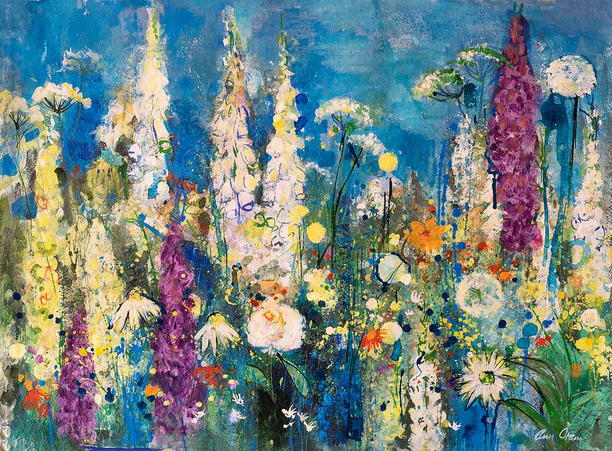 Detail of a Garden, Chelsea, 2019 (blandet medier) af Ann Oram