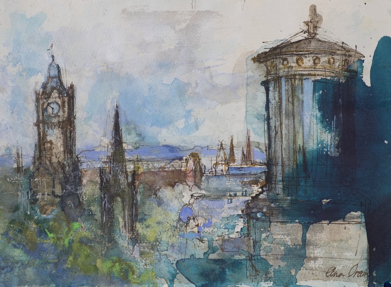 Fra Calton Hill, Edinburgh af Ann Oram