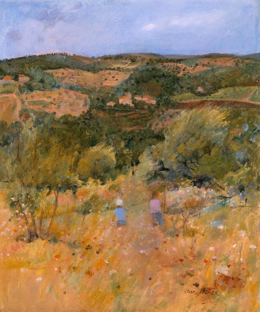 Landskab nær Siena, 1994 af Ann Patrick