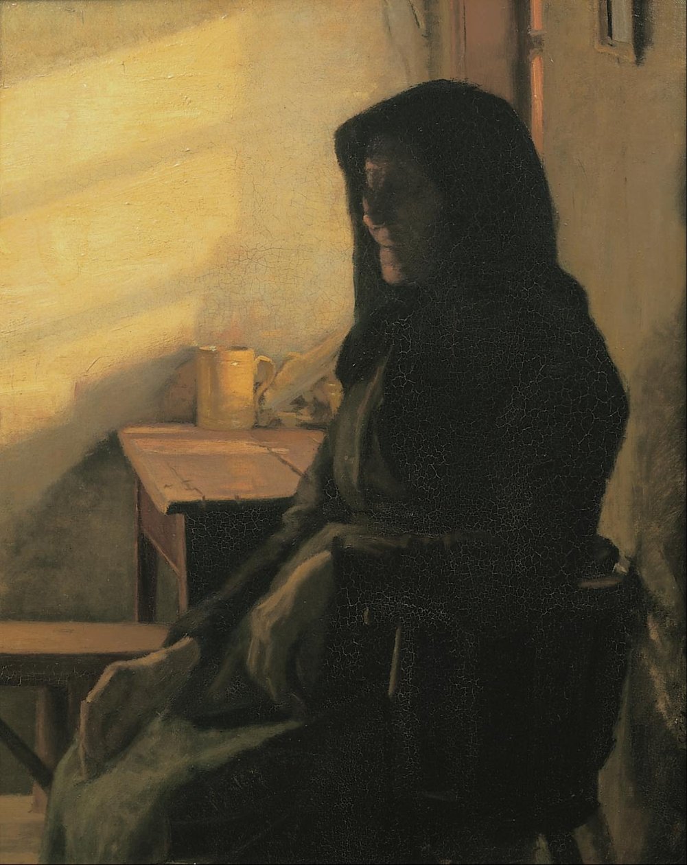 En blind kvinde på sit værelse af Anna Ancher
