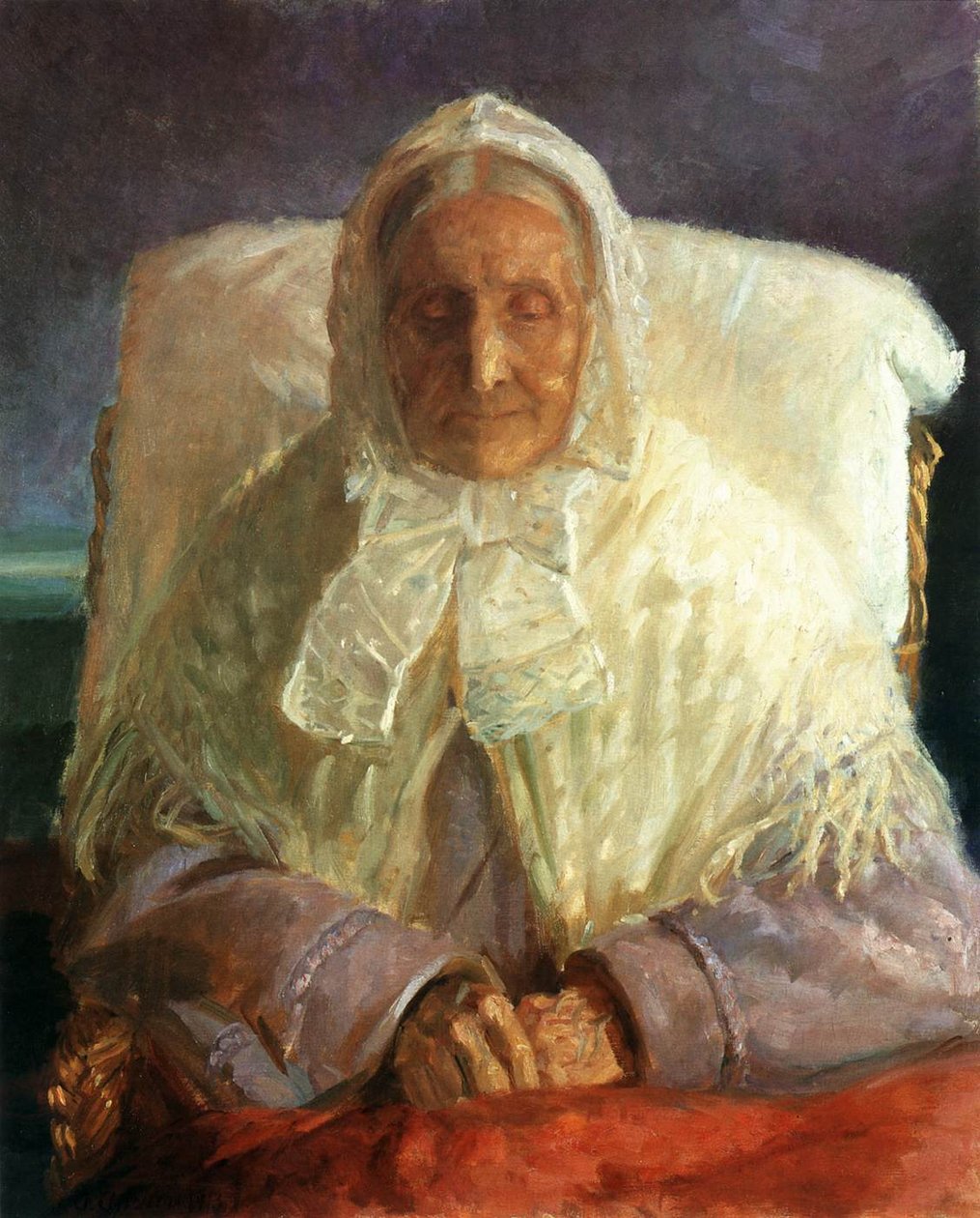 Portræt af Anna Hedwig Brndum af Anna Ancher