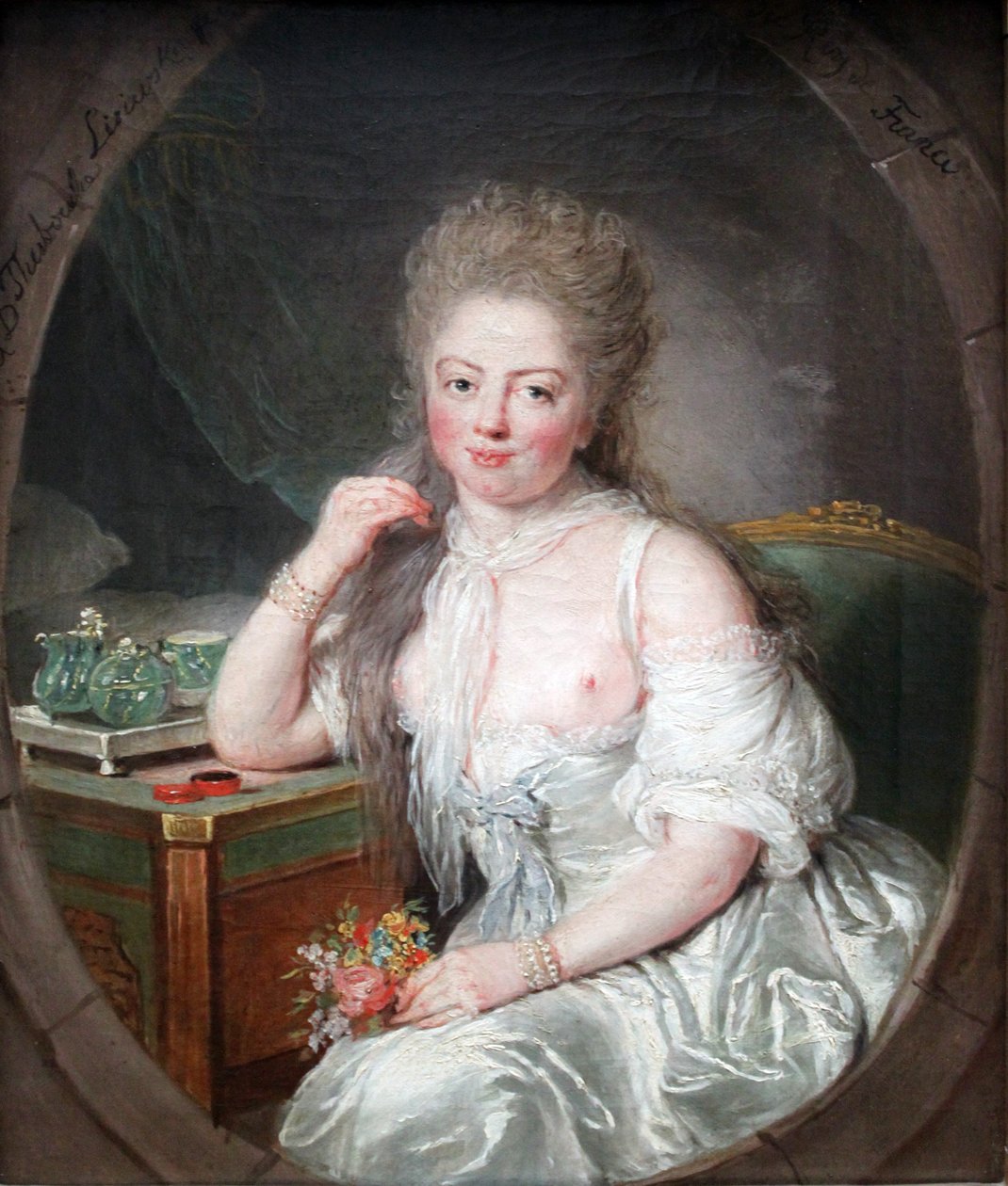 Ung kvinde i en neglige af Anna Dorothea Therbusch