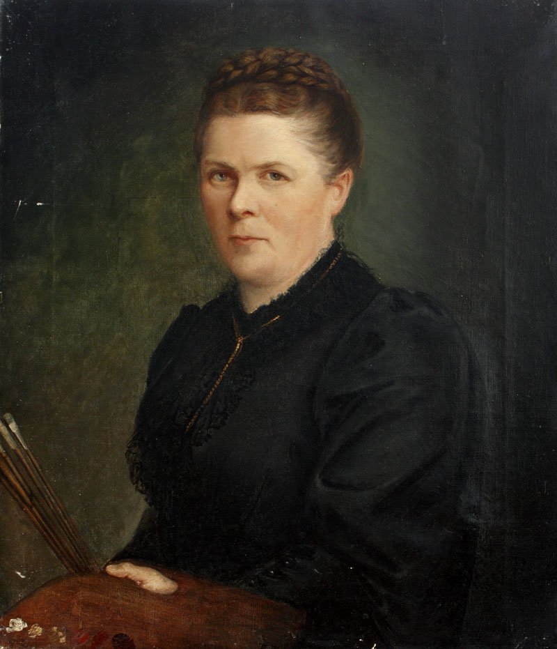 Selvportræt af Anna Stainer Knittel