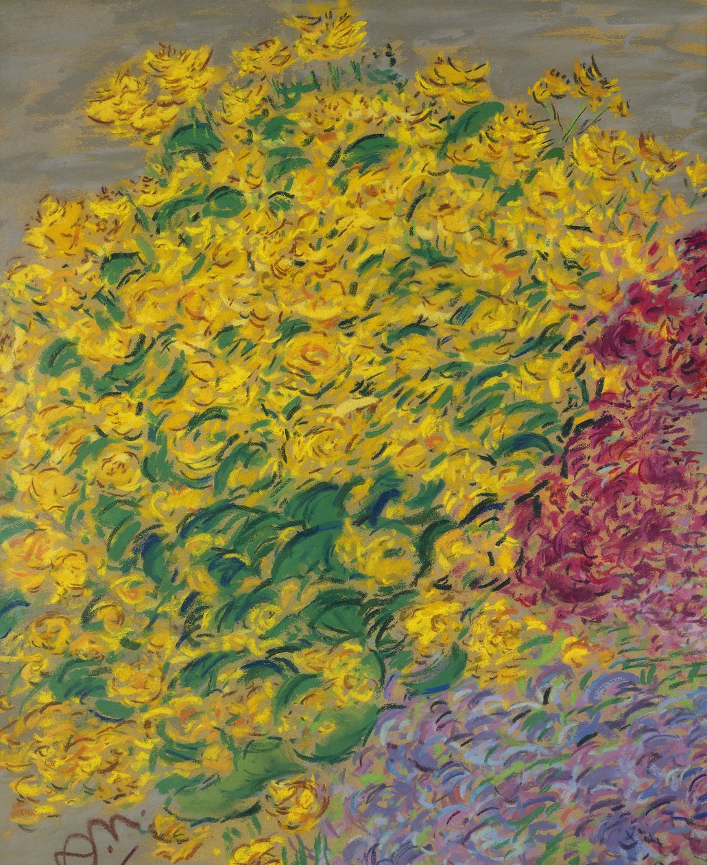 Blomster (pastel på papir) af Anna de Noailles