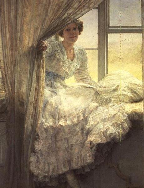 Ved vinduet af Anna Alma Tadema