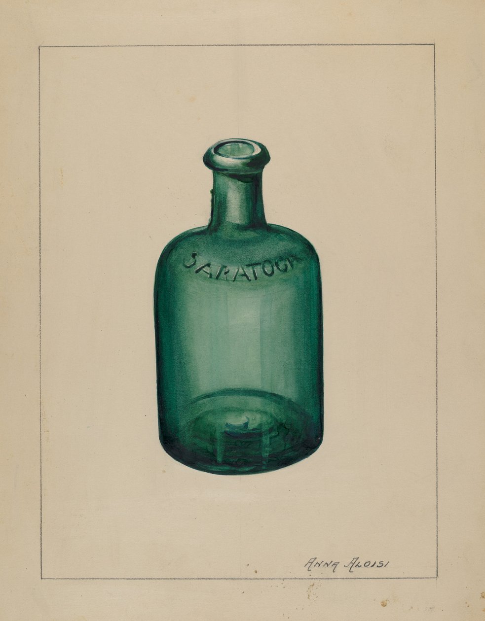 Glas flaske af Anna Aloisi