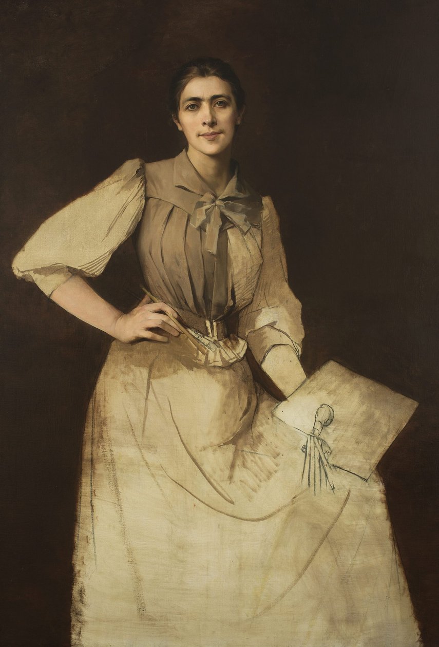 Selvportræt /uafsluttet/ af Anna Bilińska Bohdanowicz