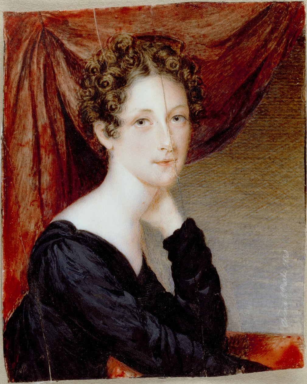 Rosalba Peale, 1820 (toilet er elfenben) af Anna Claypoole Peale