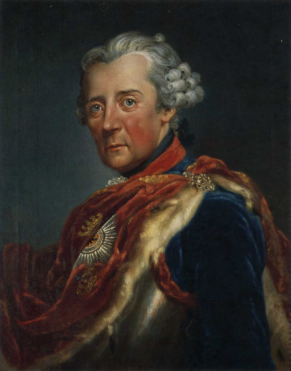 Fransk: portrait de Frédéric II de Prusse af Anna Dorothea Therbusch