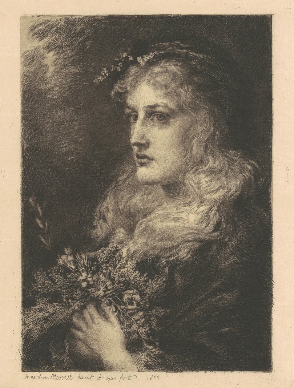 Ophelia af Anna Lea Merritt