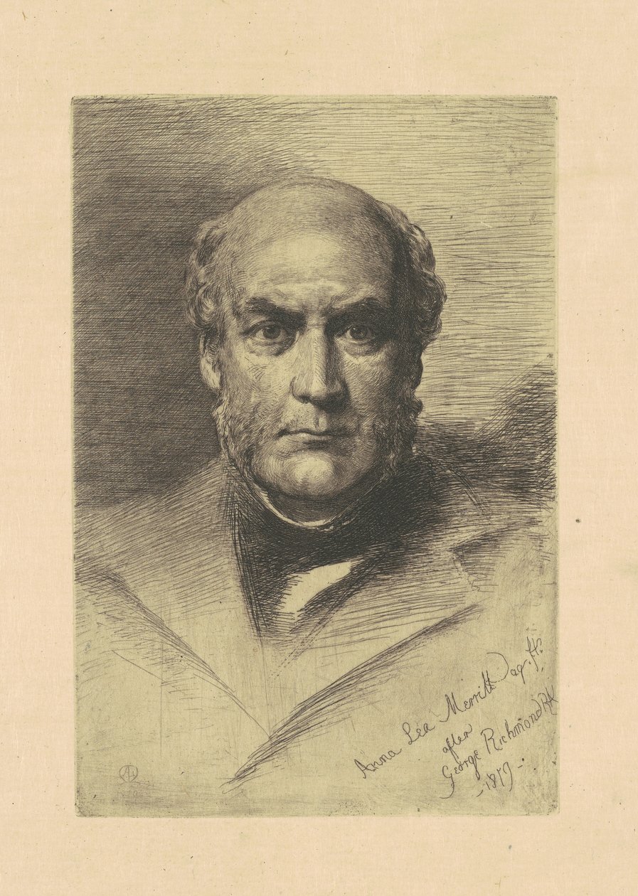 Sir Gilbert Scott af Anna Lea Merritt, after George Richmond