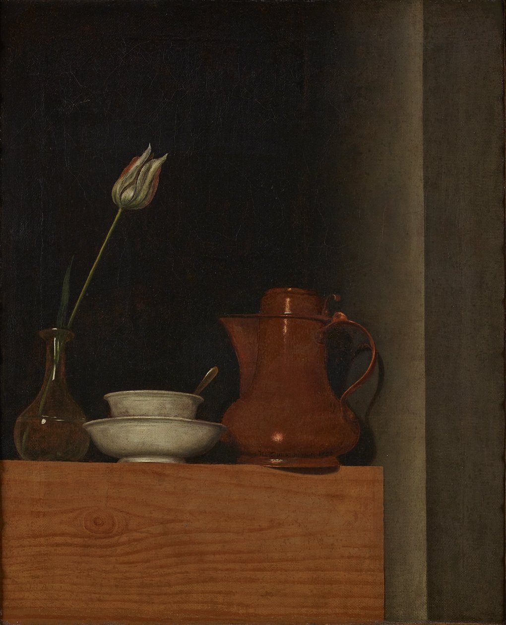 Stilleben med kande og tulipan af Anna Maria Punz