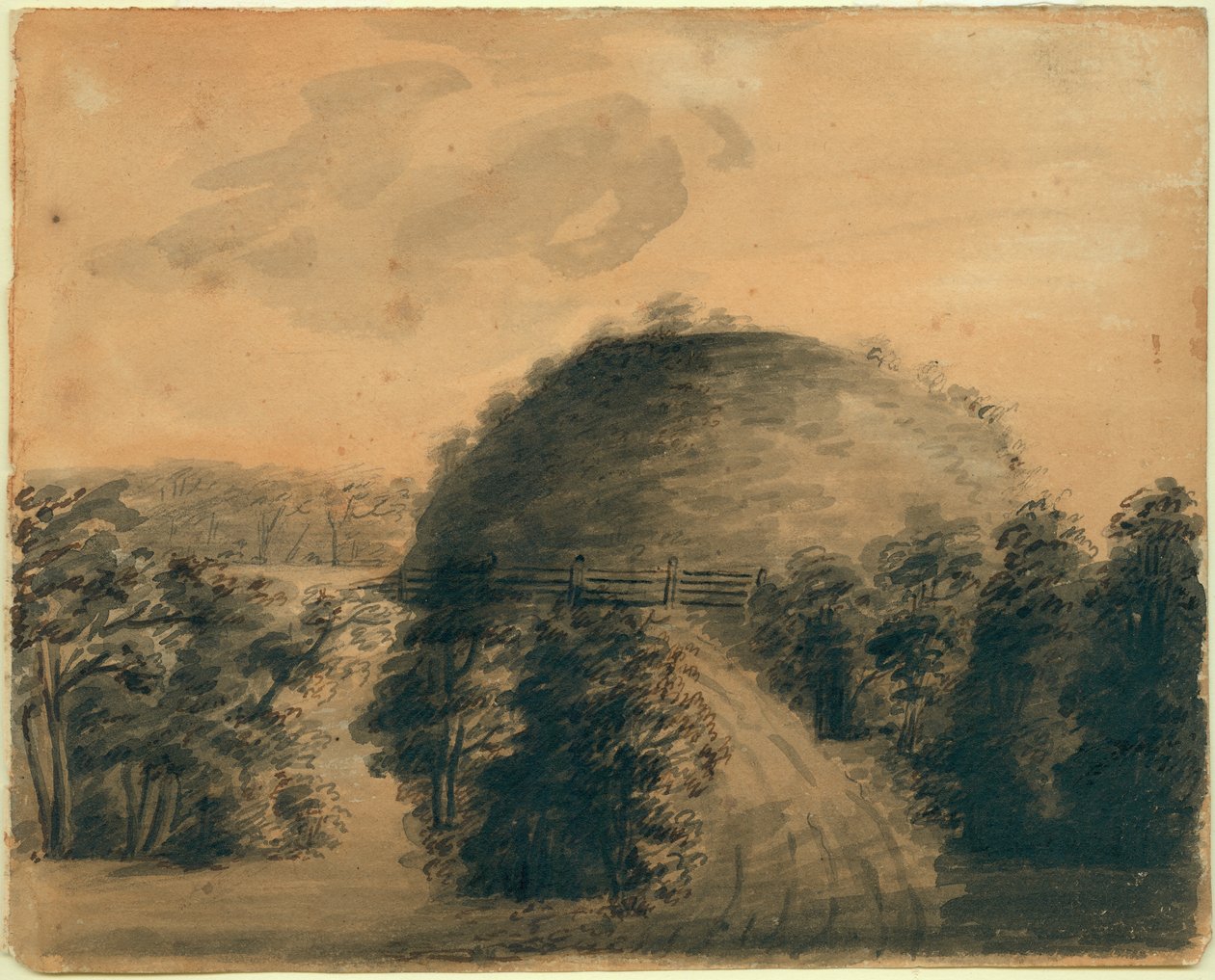 Tegning af Big Mound af Anna Maria Von Phul af Anna Maria von Phul