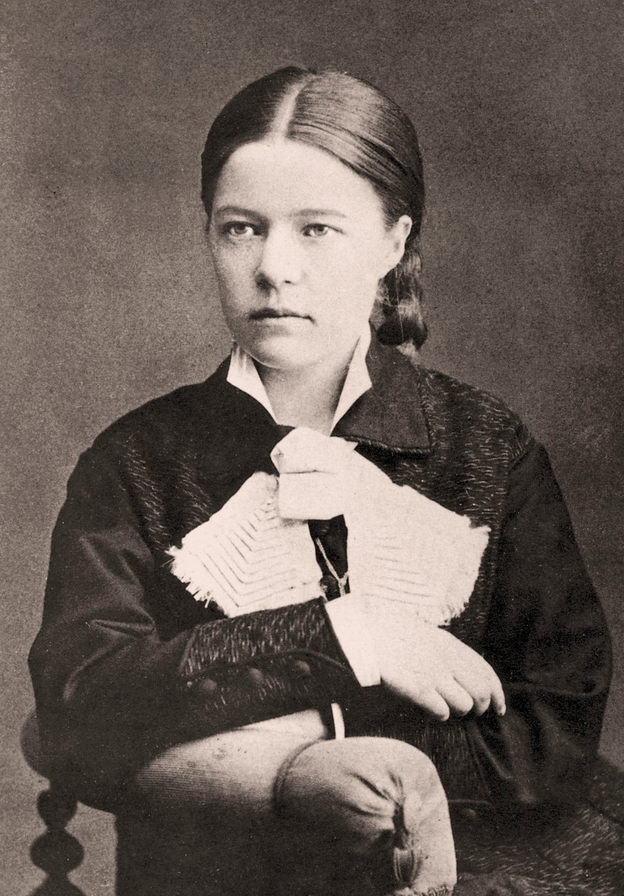 Portræt af Selma Lagerlöf, 1881 af Anna Ollson