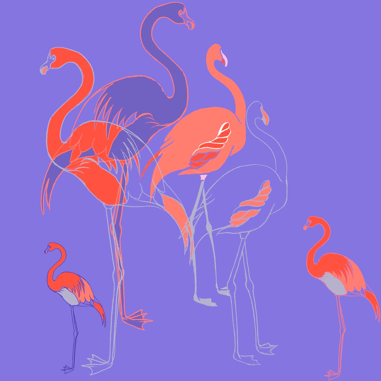 Flamingoer af Anna Platts