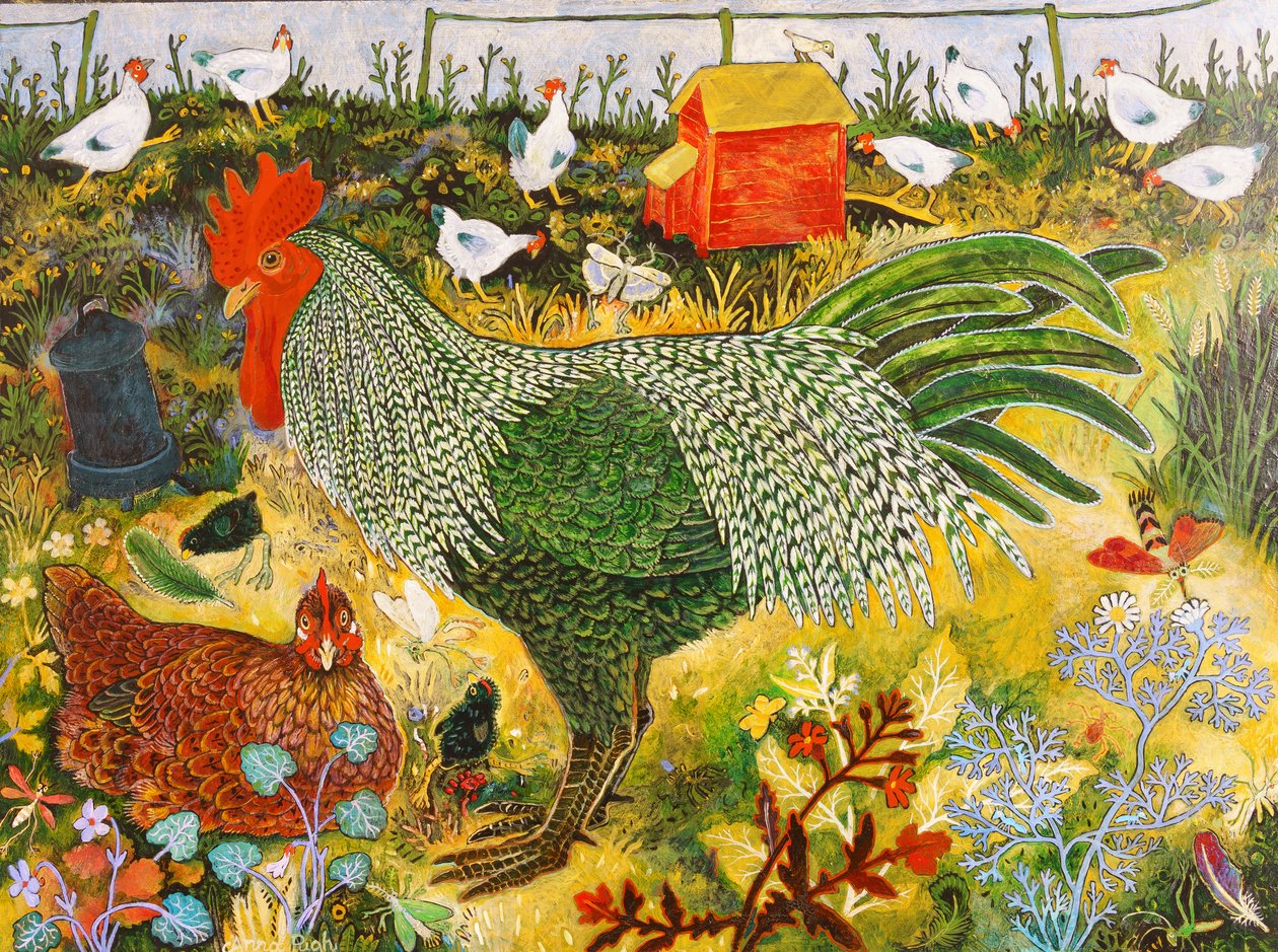 A Doodle Do, 2017 (akryl) af Anna Pugh