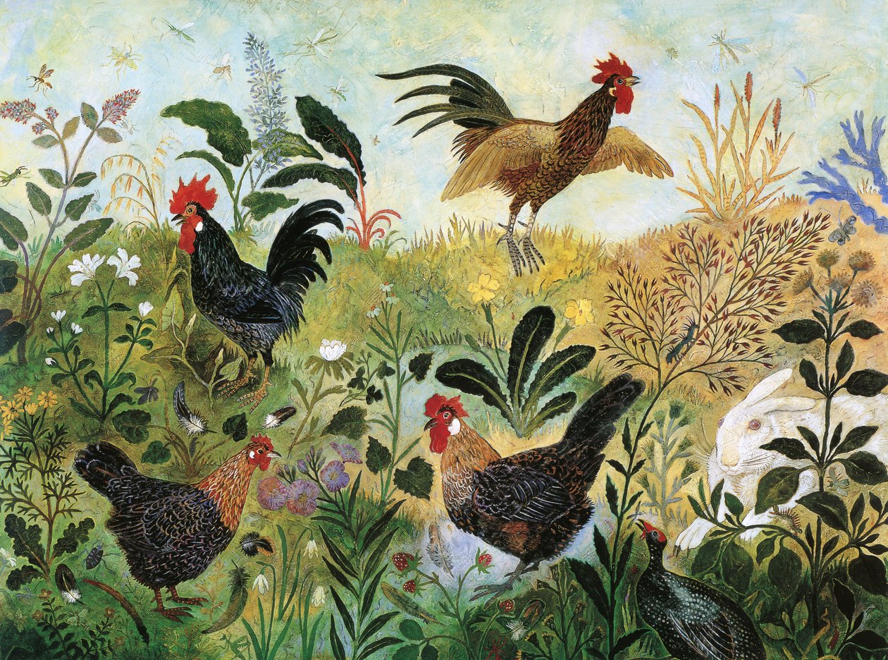 Boys on the Block, 2001 (akryl) af Anna Pugh