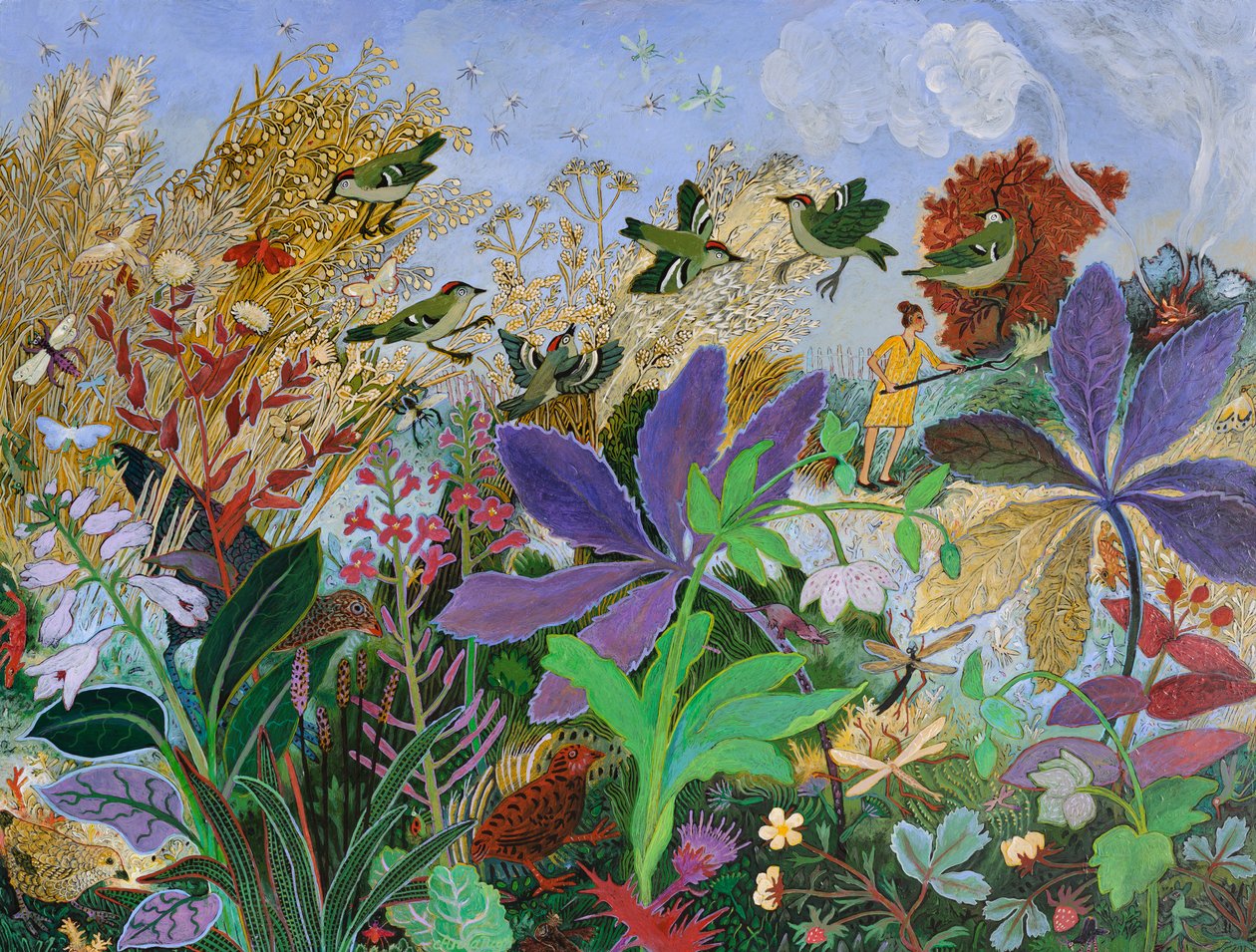 Burning Off, 2014 (akryl) af Anna Pugh