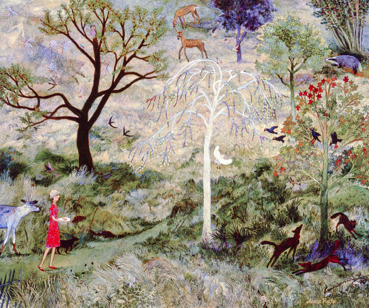 At bære smørret hjem, 2008 (akryl) af Anna Pugh