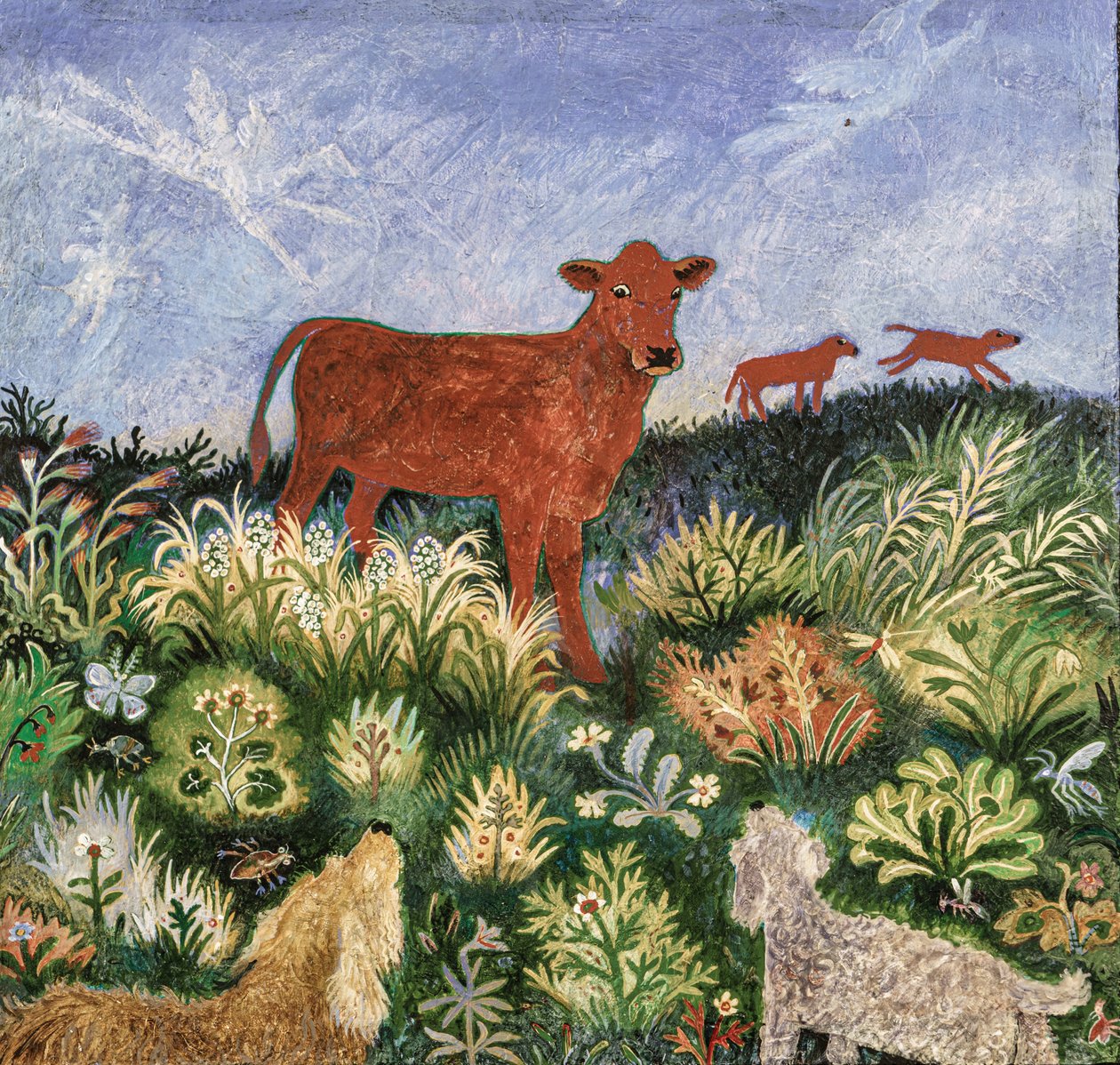 Spøgelseshunde, 2019 (akryl) af Anna Pugh