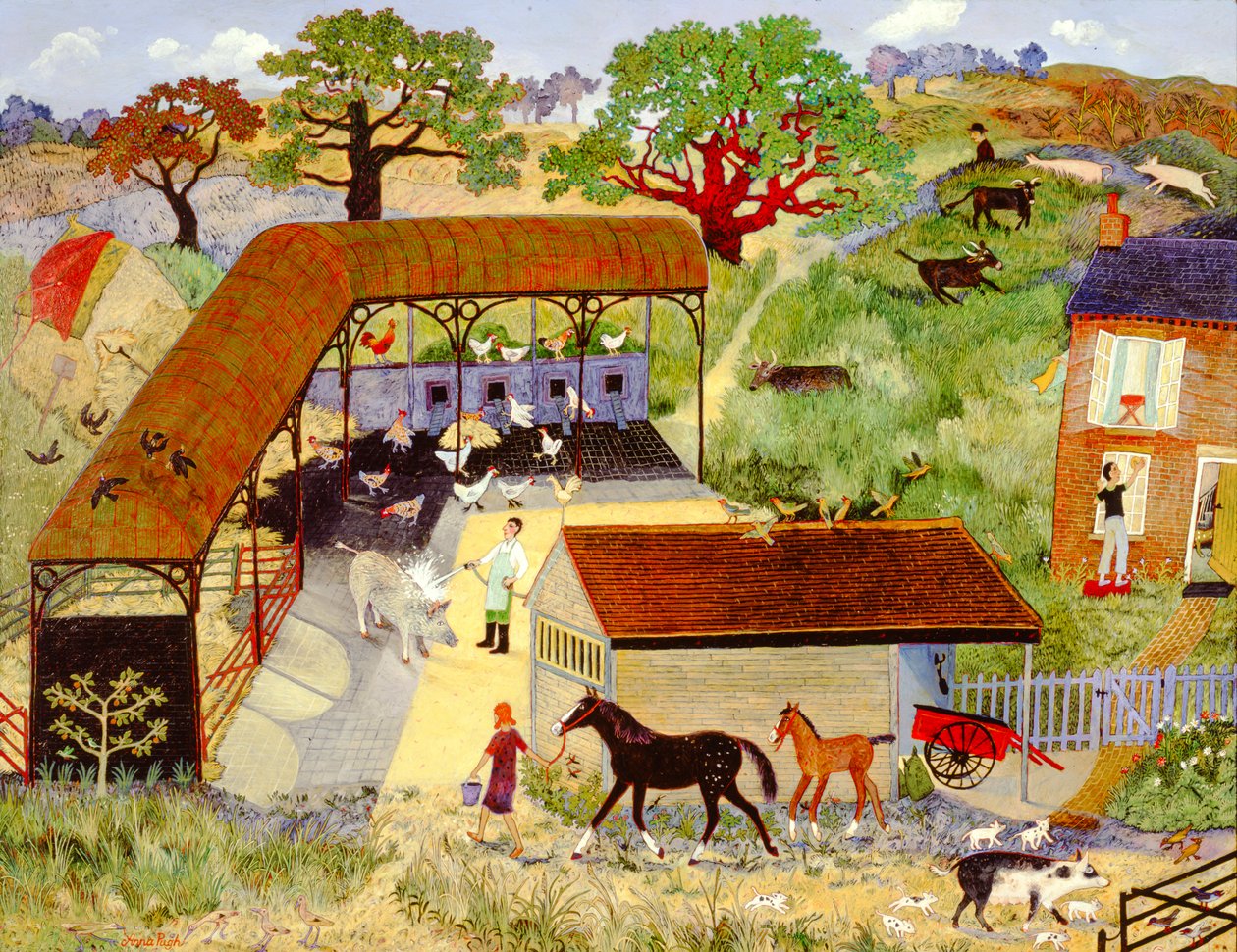 Hog Wash, 2008 (akryl) af Anna Pugh