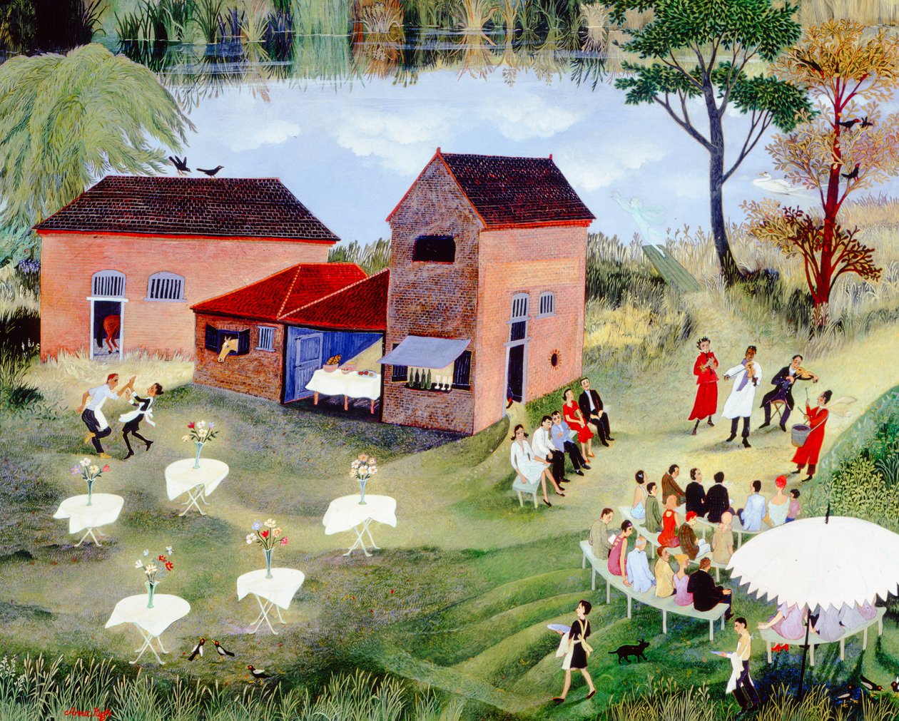 In the Mood, 2004 (akryl) af Anna Pugh