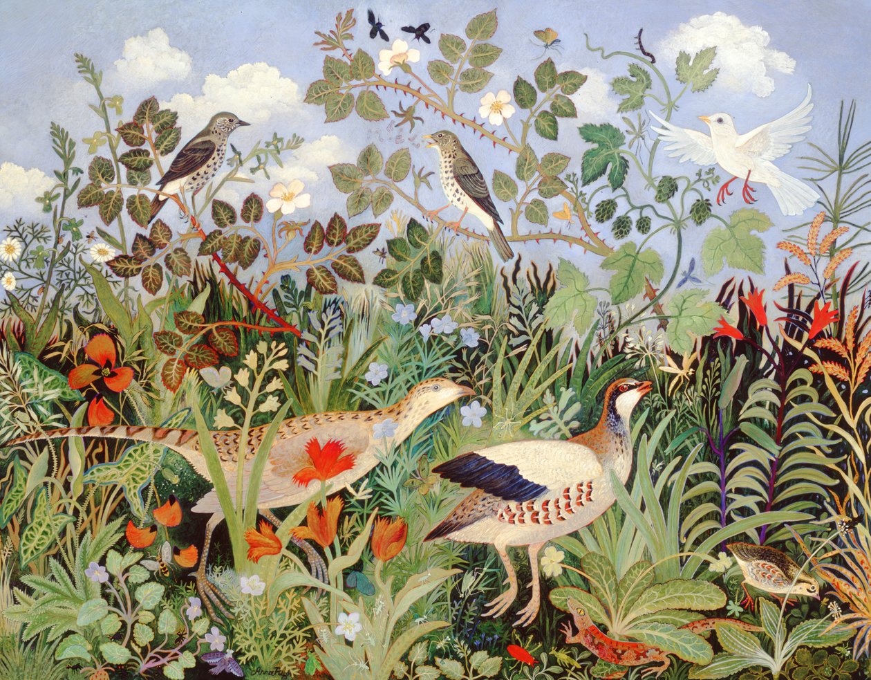 Kærlighedshistorie, 2005 (akryl) af Anna Pugh